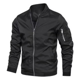 Erkek Bahar Sonbahar Bomber Ceket – Hafif, Fermuarlı, Cepli Spor Rüzgarlık