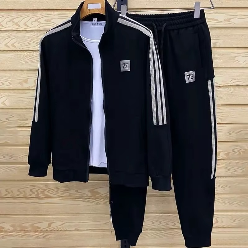 Erkek Spor Eşofman Takımı – Rahat ve Nefes Alabilen Uzun Kollu Ceketli Spor Kombin (İlkbahar & Sonbahar)