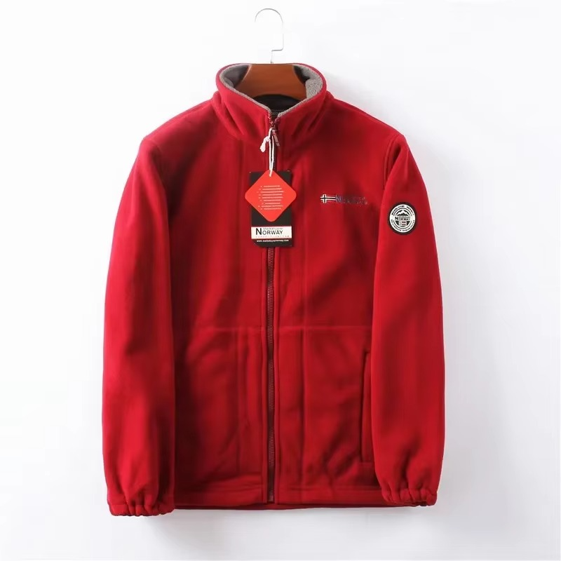 Erkek Polar Sweatshirt – Cep Detaylı, Kalın ve Sıcak, Düz Renk Kışlık Mont