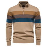 Erkek Yarım Fermuarlı Balıkçı Yaka Sweatshirt – Pamuklu, Sıcak ve Rahat Günlük Kazak (Sonbahar/Kış)