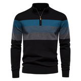 Erkek Yarım Fermuarlı Balıkçı Yaka Sweatshirt – Pamuklu, Sıcak ve Rahat Günlük Kazak (Sonbahar/Kış)