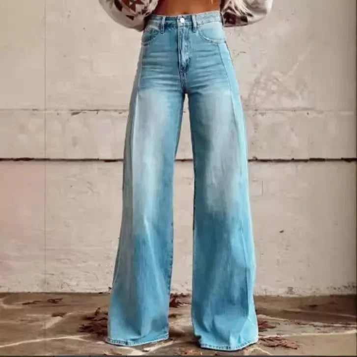 Büyük Beden Kadın İnce İspanyol Paça Pantolon – Popüler Model, Avrupa-Amerika Stili