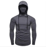 Erkek Fermuarlı Kapüşonlu Sweatshirt – Düz Renk, Slim Fit, Rahat Günlük Üst (Sonbahar 2024)