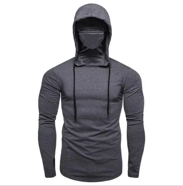 Erkek Fermuarlı Kapüşonlu Sweatshirt – Düz Renk, Slim Fit, Rahat Günlük Üst (Sonbahar 2024)