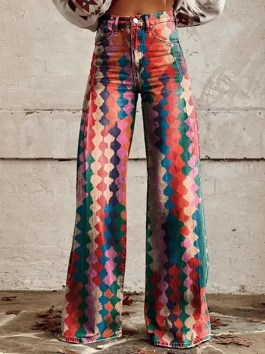 Büyük Beden Kadın İnce İspanyol Paça Pantolon – Popüler Model, Avrupa-Amerika Stili
