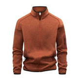 Erkek Fermuarlı Kapüşonlu Sweatshirt – Renk Bloklu, Uzun Kollu Spor ve Günlük Hırka (Sonbahar/Kış)