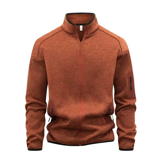 Erkek Fermuarlı Kapüşonlu Sweatshirt – Renk Bloklu, Uzun Kollu Spor ve Günlük Hırka (Sonbahar/Kış)