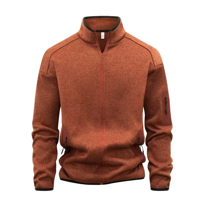 Erkek Fermuarlı Kapüşonlu Sweatshirt – Renk Bloklu, Uzun Kollu Spor ve Günlük Hırka (Sonbahar/Kış)