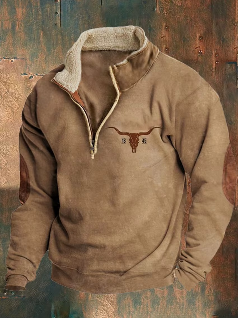 Erkek 3D Baskılı Polar Kapüşonlu Sweatshirt – Fermuarlı, Uzun Kollu, Rahat ve Sıcak Üst (Kış 2025)