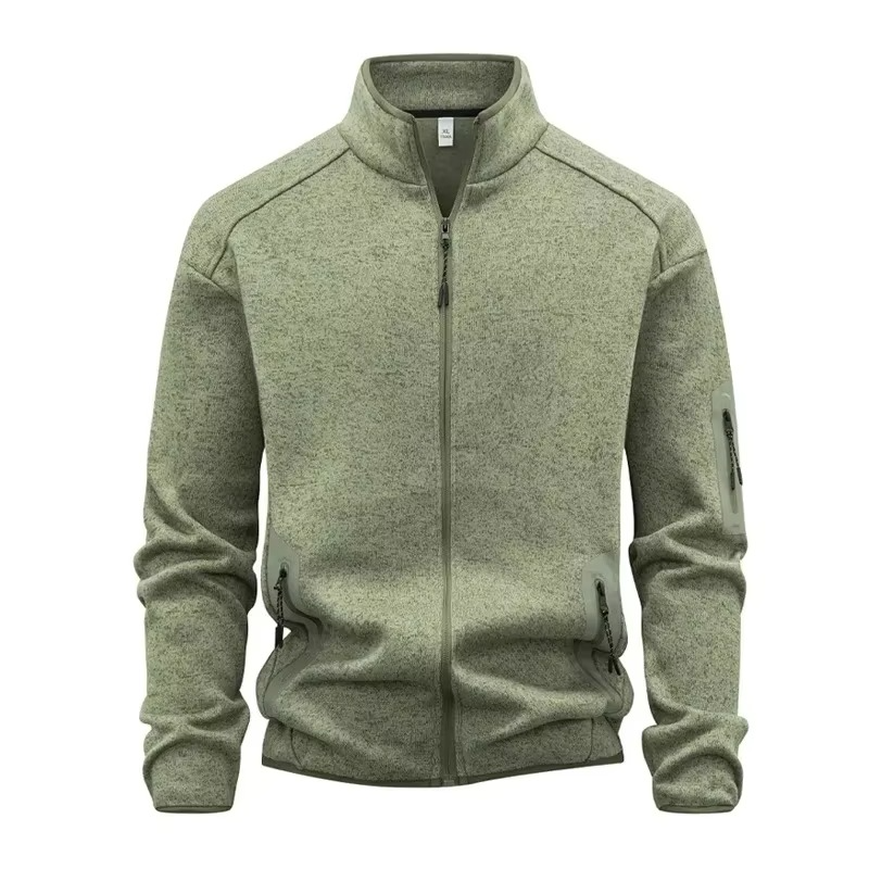 Erkek Fermuarlı Kapüşonlu Sweatshirt – Renk Bloklu, Uzun Kollu Spor ve Günlük Hırka (Sonbahar/Kış)