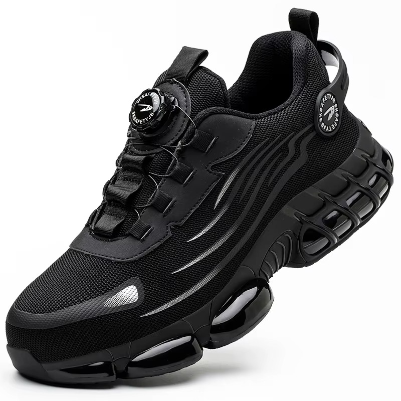 Erkek İş Güvenliği Ayakkabısı – Çelik Burunlu, Delinmeye Dayanıklı ve Hava Yastıklı Sneaker