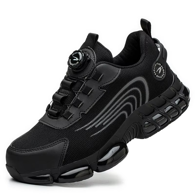 Erkek İş Güvenliği Ayakkabısı – Çelik Burunlu, Delinmeye Dayanıklı ve Hava Yastıklı Sneaker