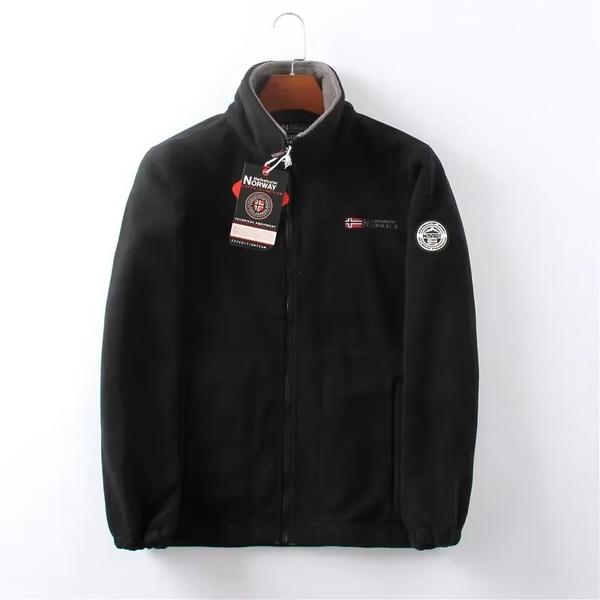 Erkek Polar Sweatshirt – Cep Detaylı, Kalın ve Sıcak, Düz Renk Kışlık Mont