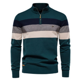 Erkek Yarım Fermuarlı Balıkçı Yaka Sweatshirt – Pamuklu, Sıcak ve Rahat Günlük Kazak (Sonbahar/Kış)