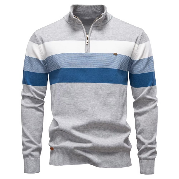 Erkek Yarım Fermuarlı Balıkçı Yaka Sweatshirt – Pamuklu, Sıcak ve Rahat Günlük Kazak (Sonbahar/Kış)